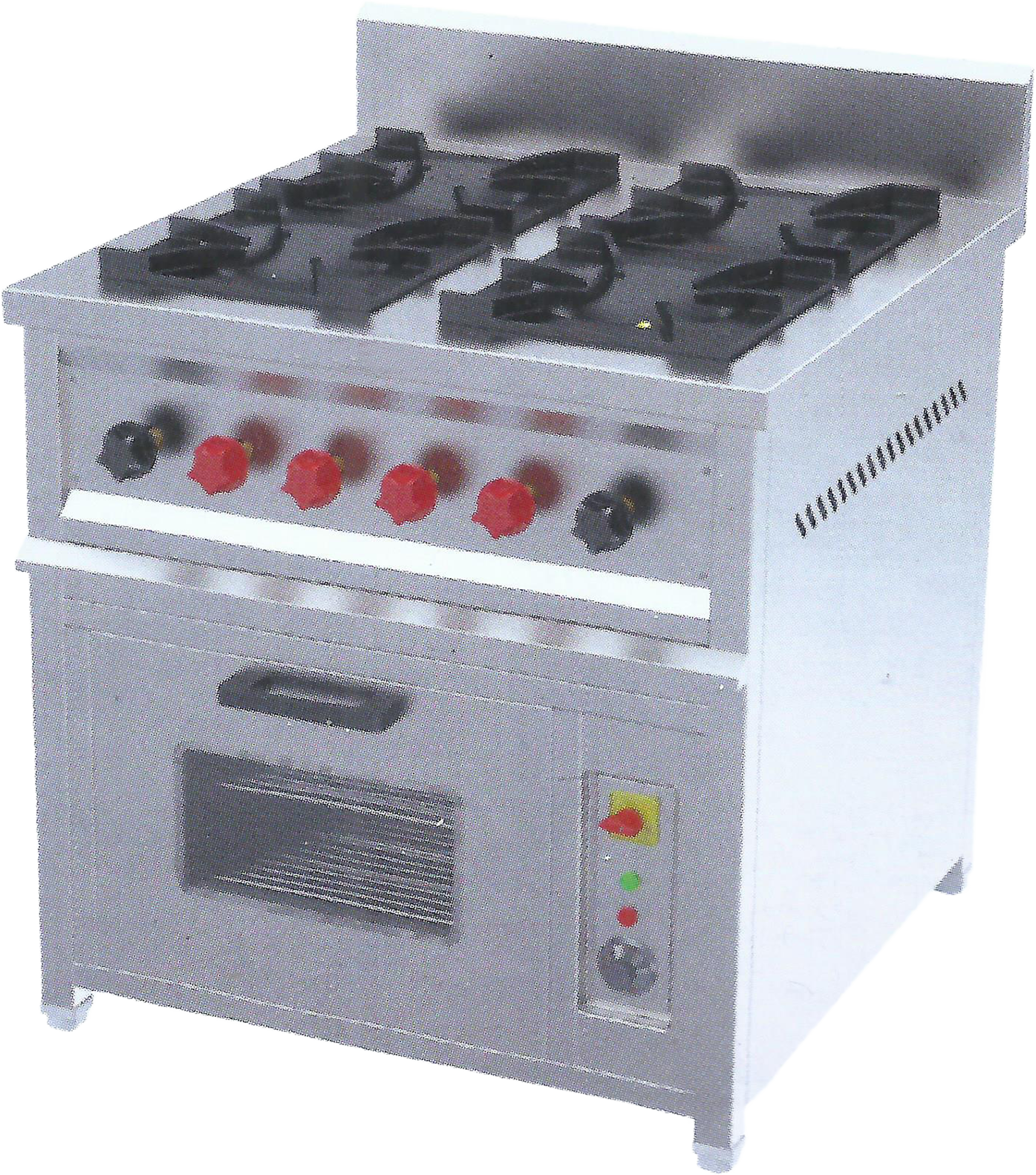 05 Four burner Range With Oven